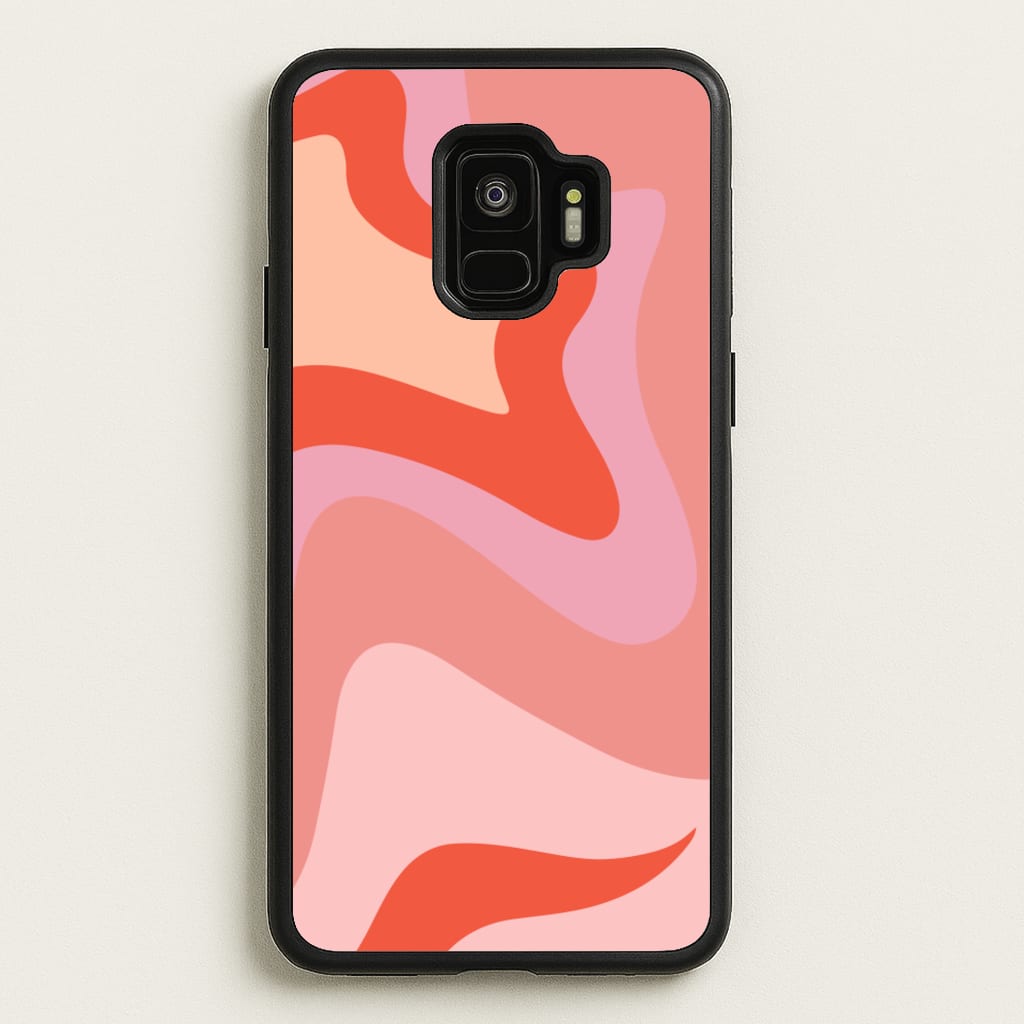 Abstract Pink And Purple - Abstract Pattern Phone Case for Galaxy S9