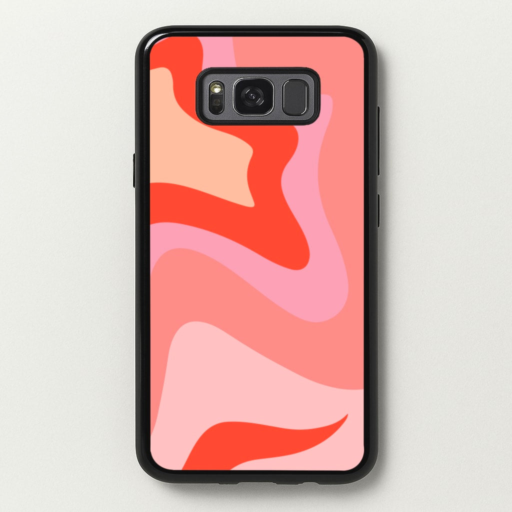 Abstract Pink And Purple - Abstract Pattern Phone Case for Galaxy S8