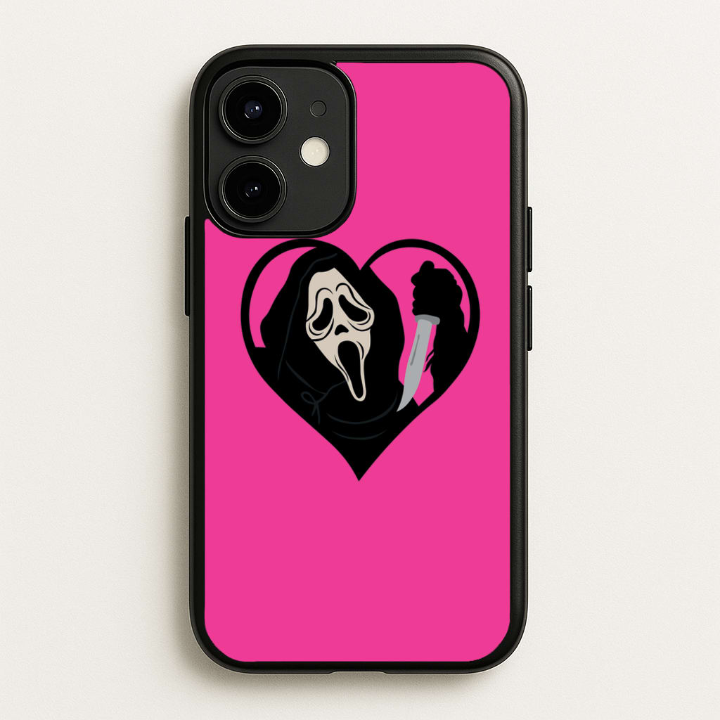 Heart face - Halloween - Scream Phone Case for iPhone 12 / 12 Pro