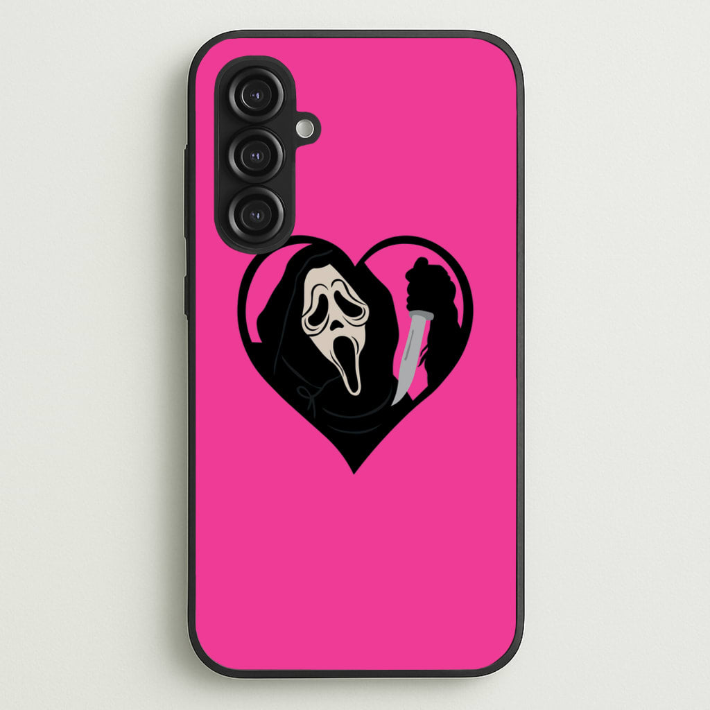 Heart face - Halloween - Scream Phone Case for Galaxy S23FE