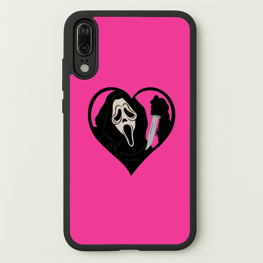 Heart face - Halloween - Scream Phone Case for Huawei P20