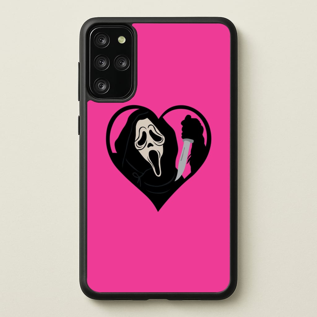 Heart face - Halloween - Scream Phone Case for Galaxy S20 Plus
