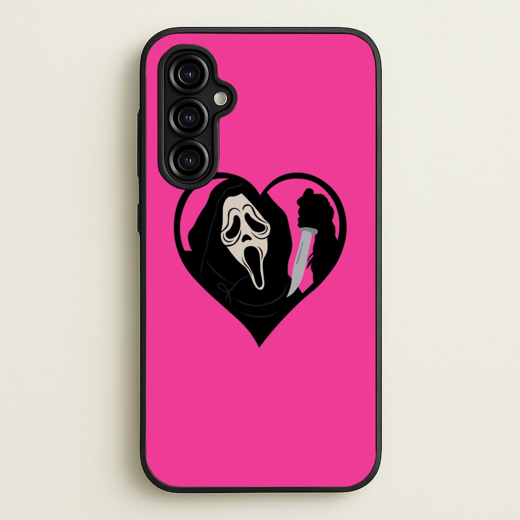 Heart face - Halloween - Scream Phone Case for Galaxy A54