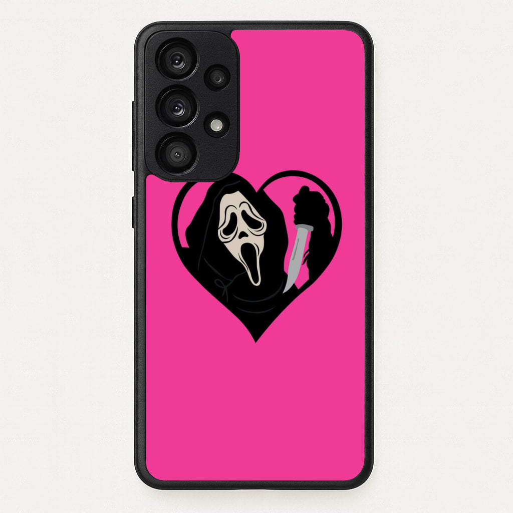 Heart face - Halloween - Scream Phone Case for Galaxy A53