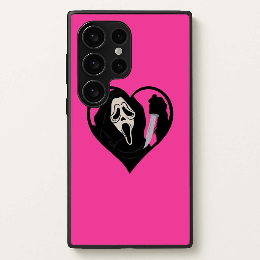 Heart face - Halloween - Scream Phone Case for Galaxy S24 Ultra