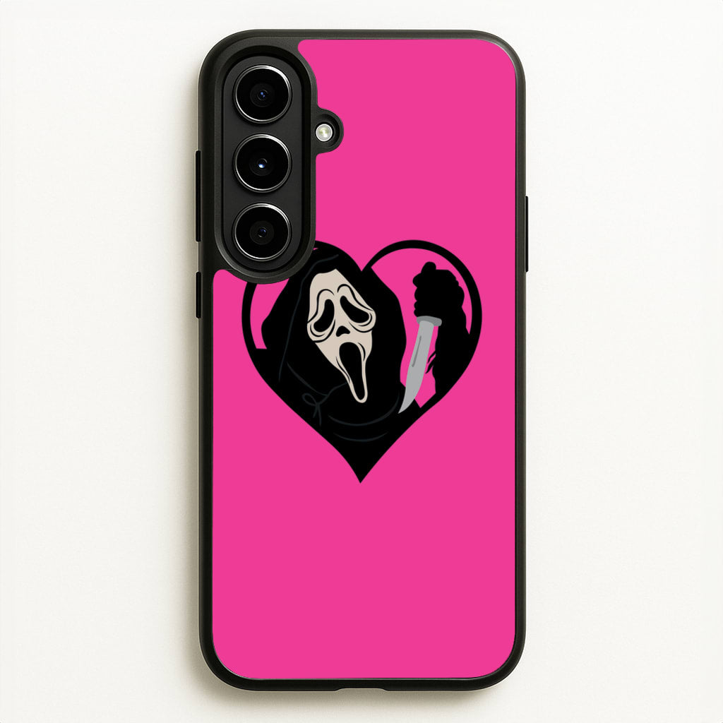Heart face - Halloween - Scream Phone Case for Galaxy A56