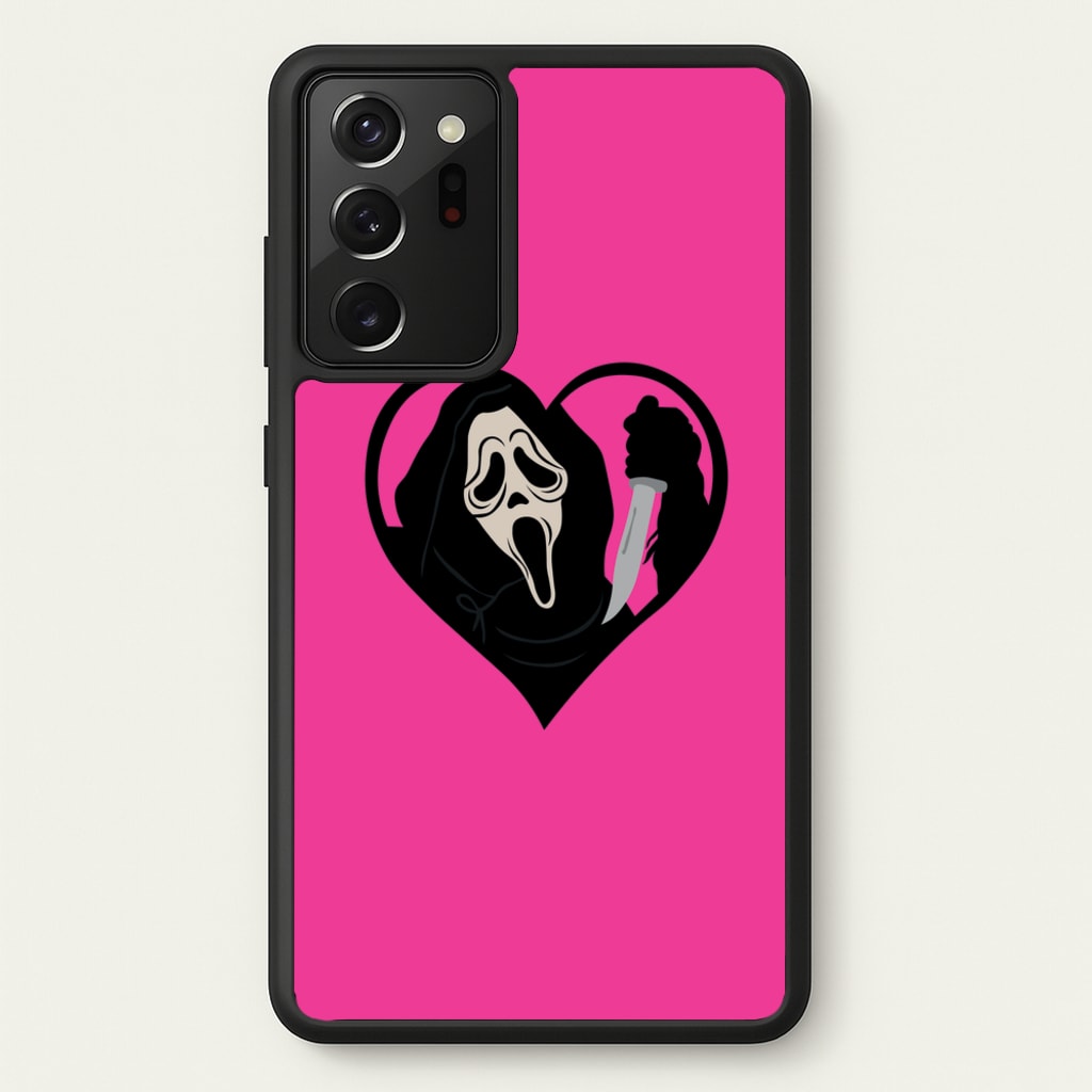 Heart face - Halloween - Scream Phone Case for Galaxy Note 20 Ultra