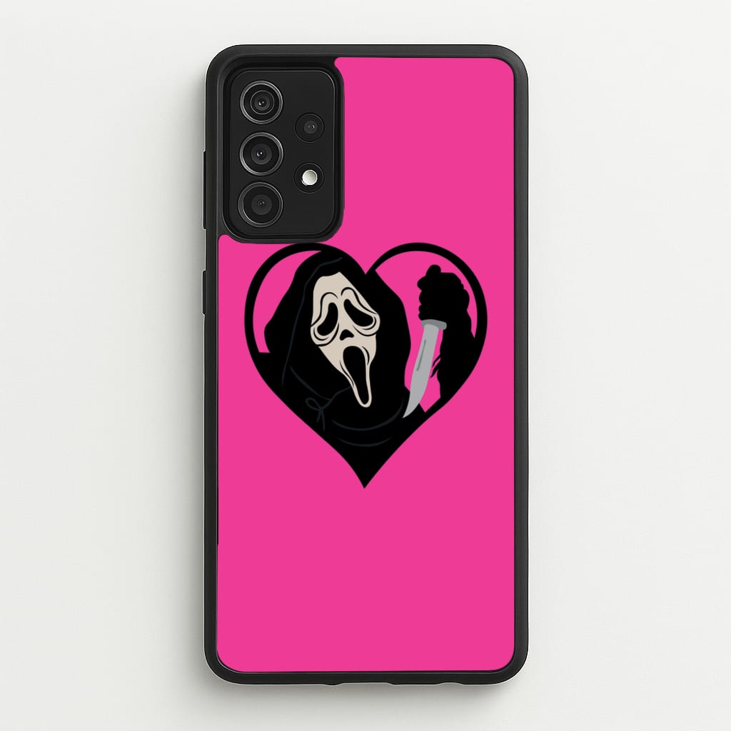 Heart face - Halloween - Scream Phone Case for Galaxy A52 / A52s