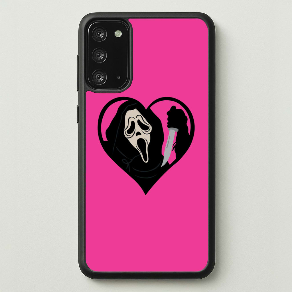 Heart face - Halloween - Scream Phone Case for Galaxy Note 20