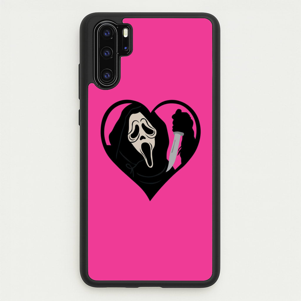 Heart face - Halloween - Scream Phone Case for Huawei P30 Pro
