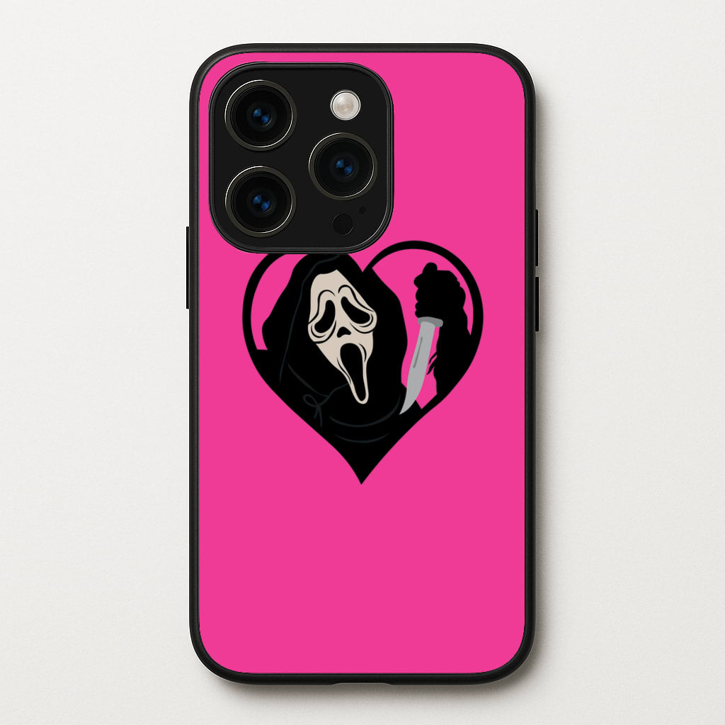 Heart face - Halloween - Scream Phone Case for iPhone 15 Pro