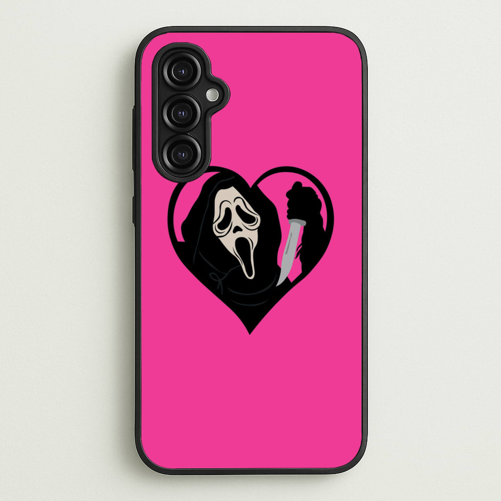Heart face - Halloween - Scream Phone Case for Galaxy A14