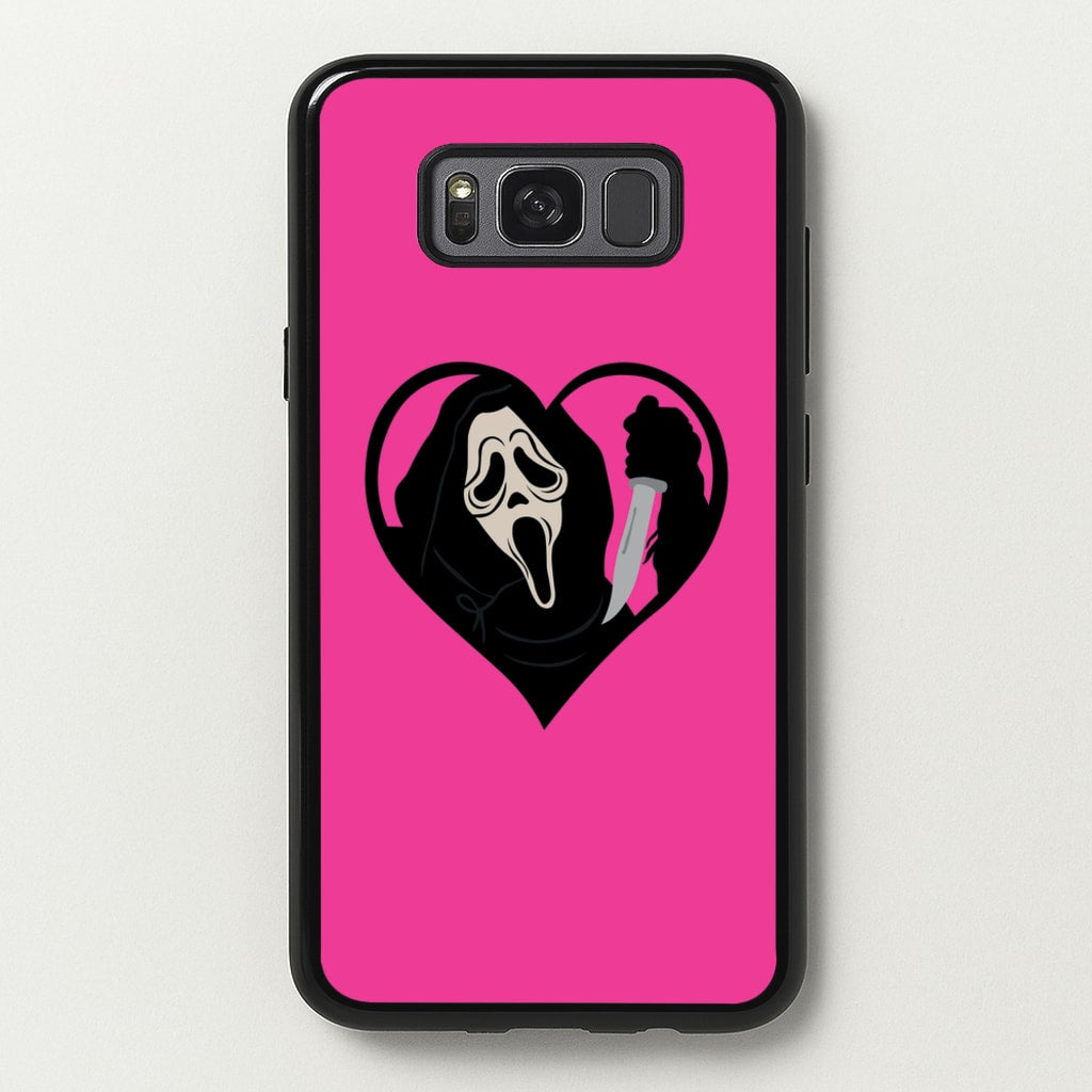 Heart face - Halloween - Scream Phone Case for Galaxy S8