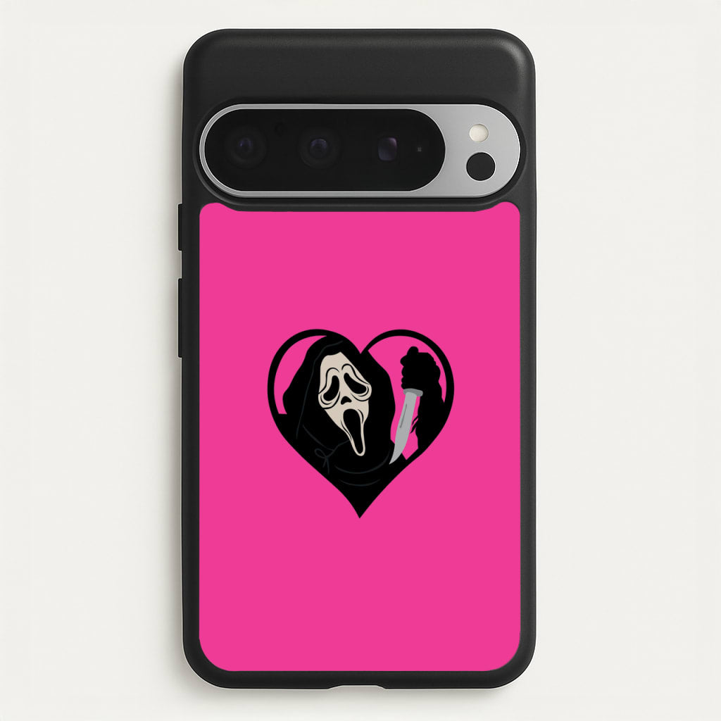 Heart face - Halloween - Scream Phone Case for Google Pixel 9 Pro XL