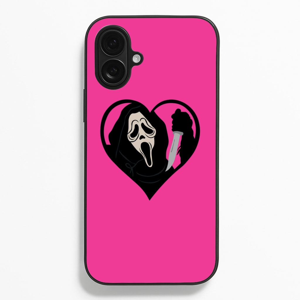 Heart face - Halloween - Scream Phone Case for iPhone 16 Plus