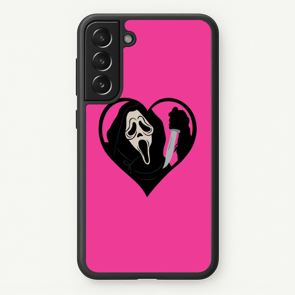 Heart face - Halloween - Scream Phone Case for Galaxy S21