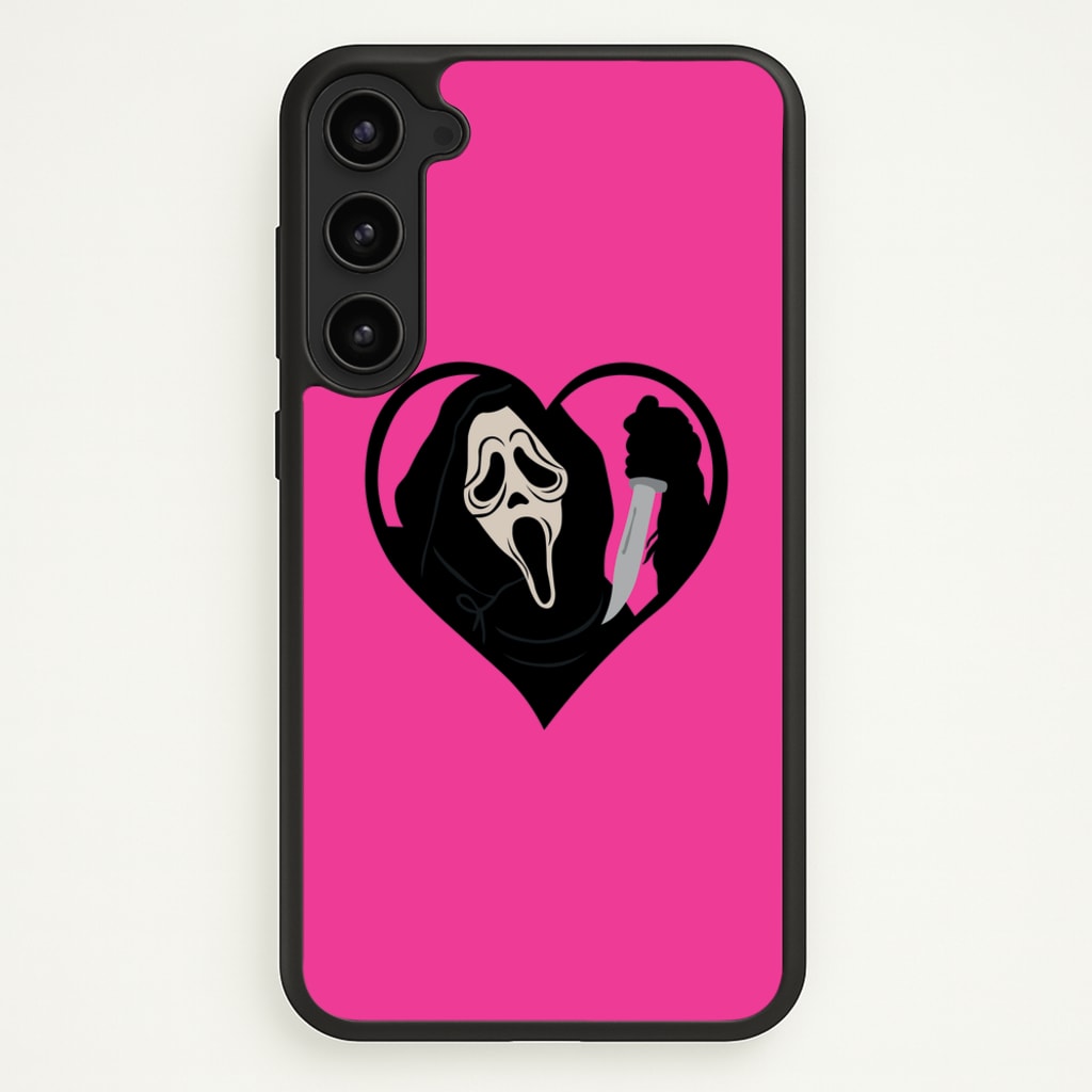 Heart face - Halloween - Scream Phone Case for Galaxy S23 Plus