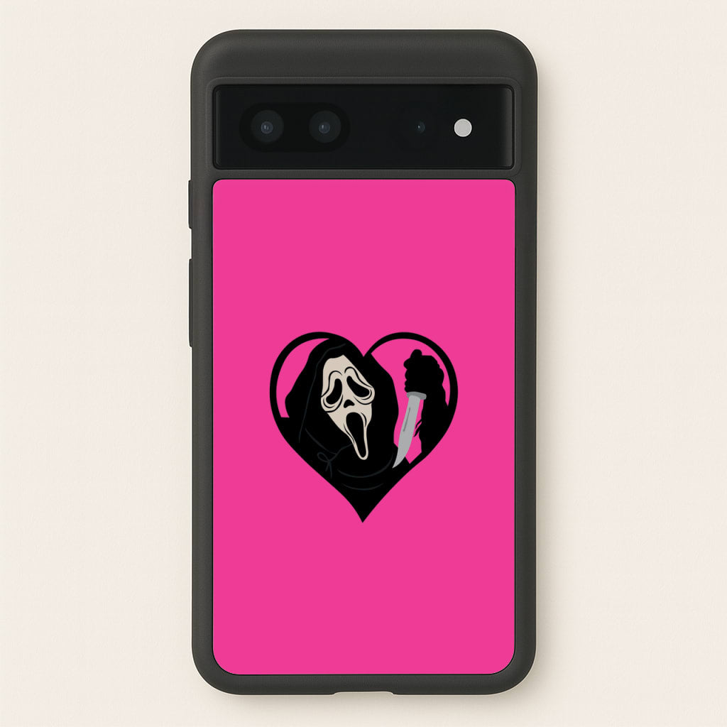 Heart face - Halloween - Scream Phone Case for Google Pixel 7
