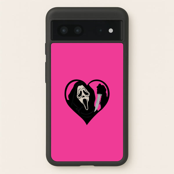 Heart face - Halloween - Scream Phone Case for Google Pixel 7