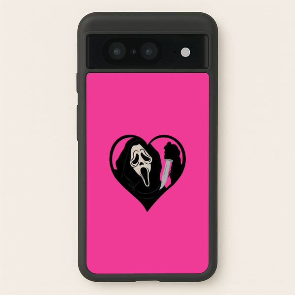 Heart face - Halloween - Scream Phone Case for Google Pixel 8