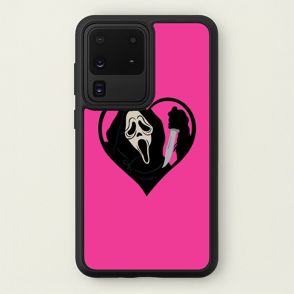 Heart face - Halloween - Scream Phone Case for Galaxy S20 Ultra