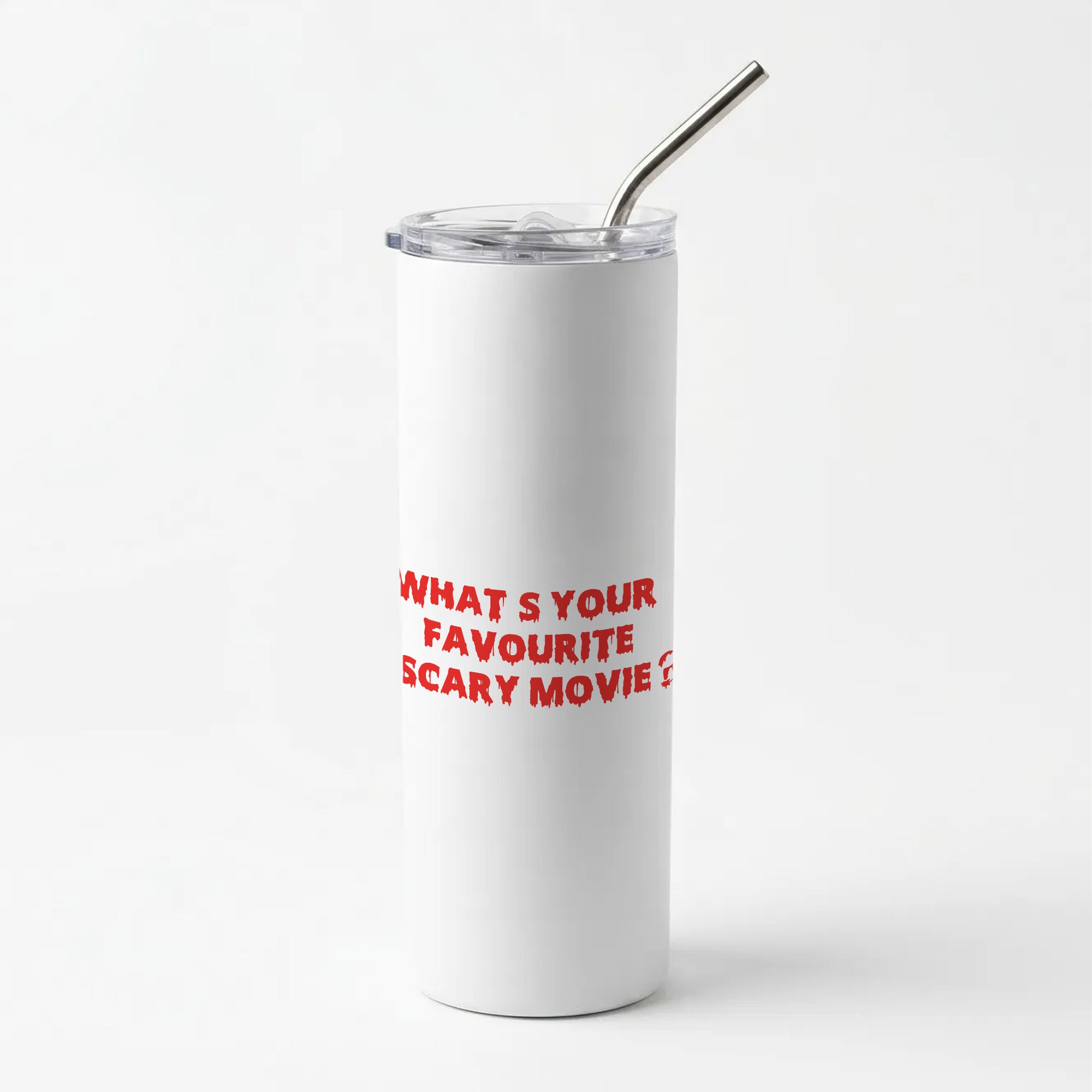 What's Your Favourite Scary Movie - Halloween Skinny Tumbler