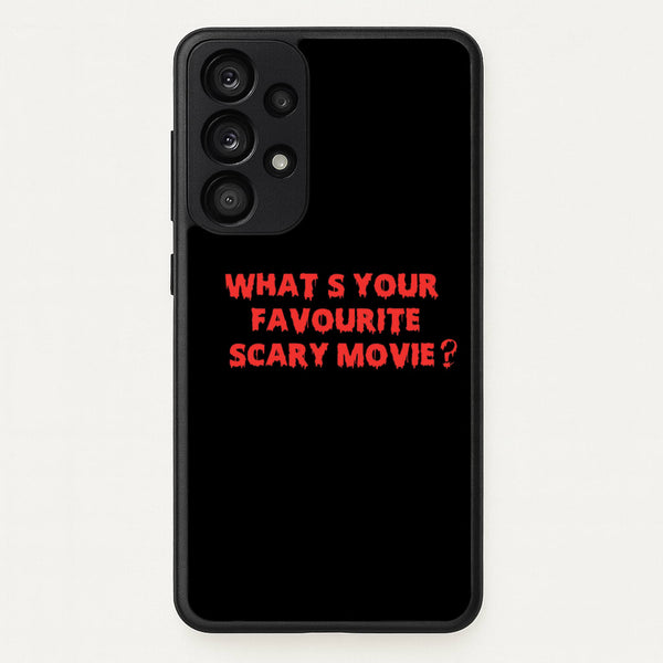 What's Your Favourite Scary Movie - Scream - Scream Phone Case for Galaxy A33