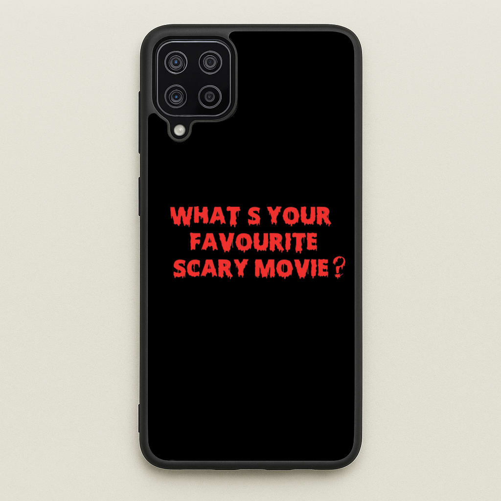 What's Your Favourite Scary Movie - Scream - Scream Phone Case for Galaxy A12