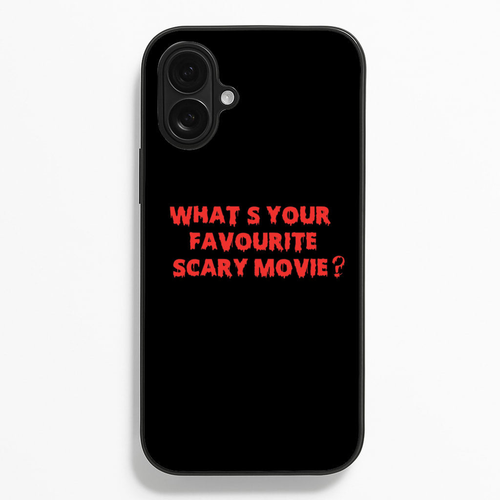 What's Your Favourite Scary Movie - Scream Phone Case