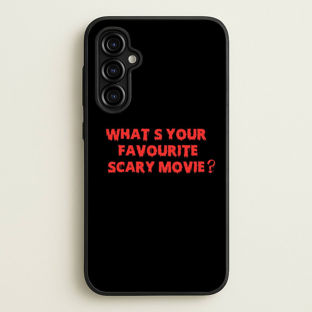 What's Your Favourite Scary Movie - Halloween - Scream Phone Case for Galaxy A54