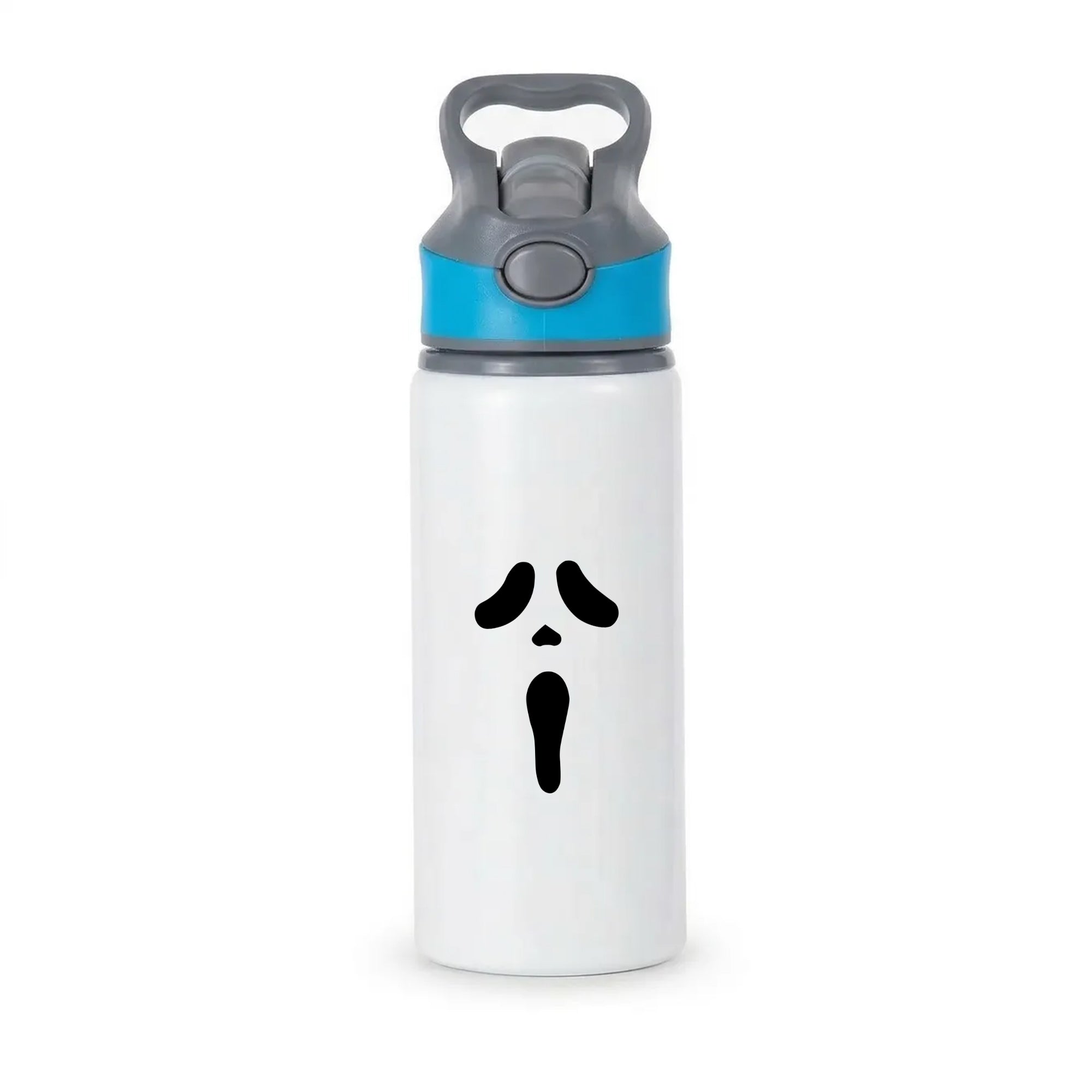 Scream Face Active Water Bottle - Blue