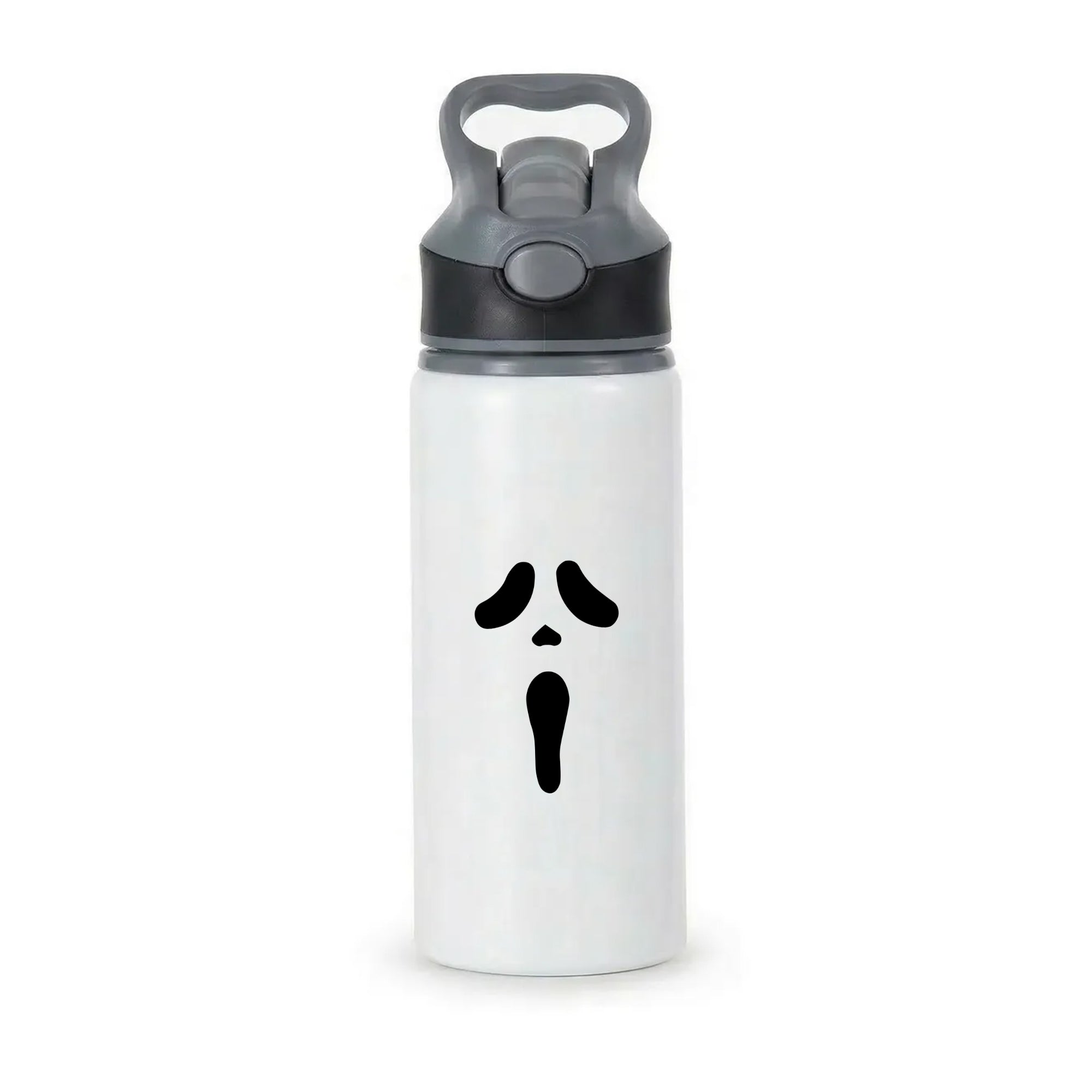 Scream Face Active Water Bottle - Black