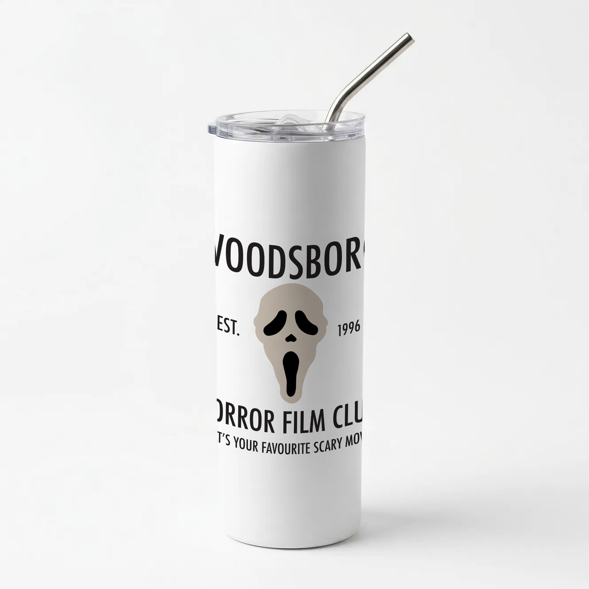 Woodsboro Horror Film Club - Scream Skinny Tumbler