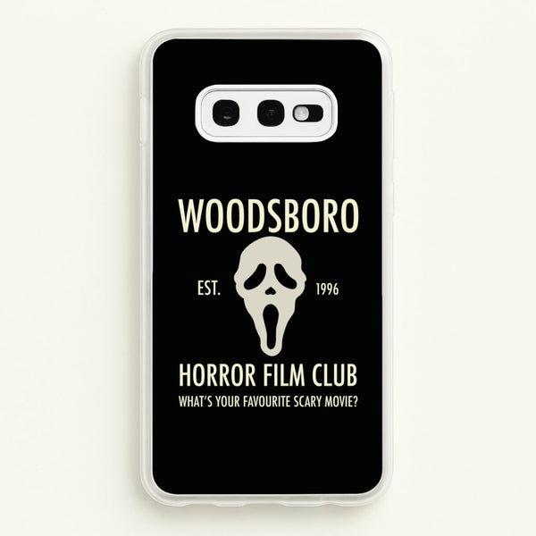 Woodsboro Horror Film Club - Scream - Scream Phone Case for Galaxy S10e