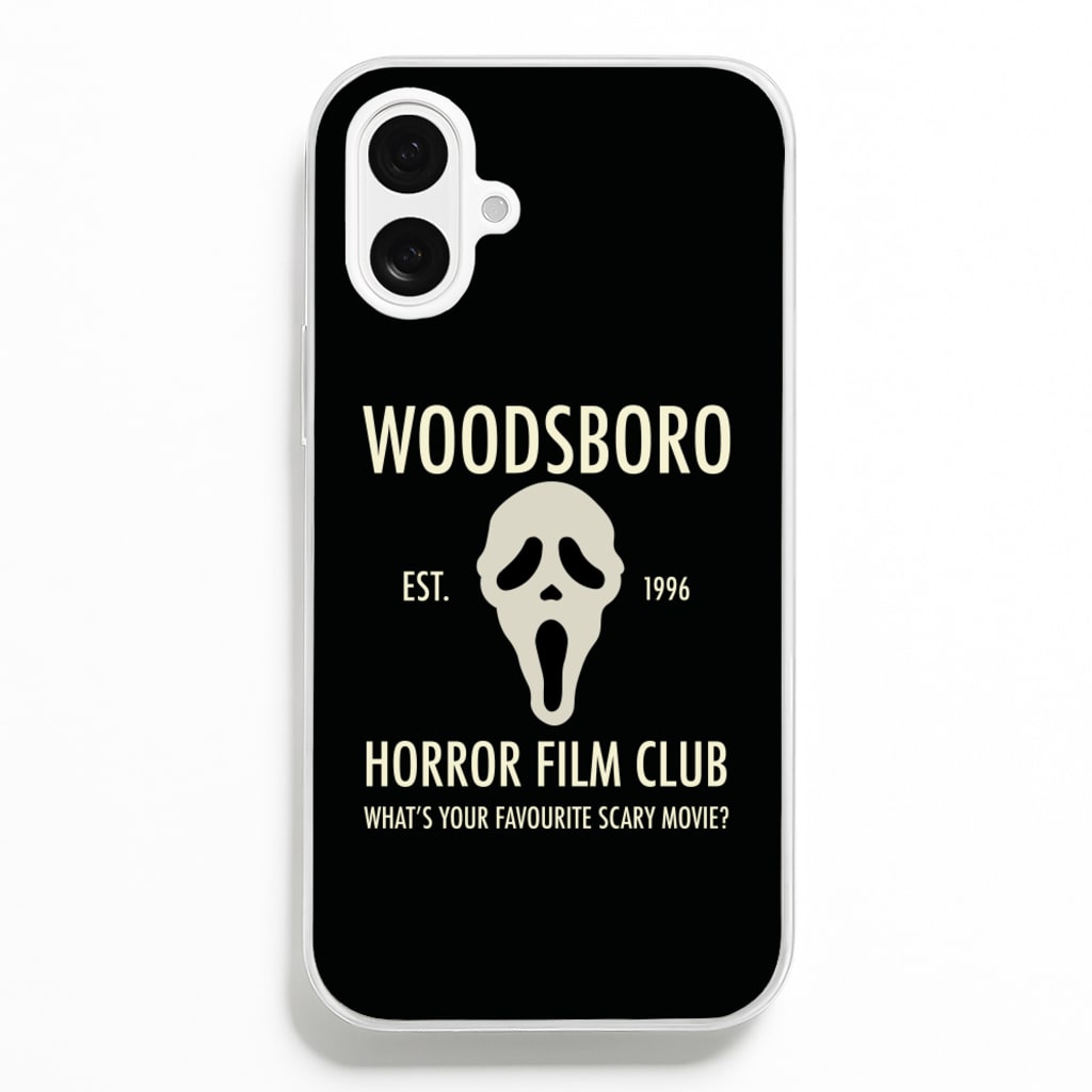 Woodsboro Horror Film Club - Scream - Scream Phone Case for iPhone 16 Plus