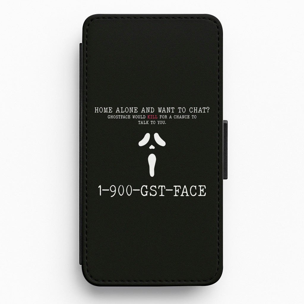 1-800-GST-FACE - Scream Flip / Wallet Phone Case