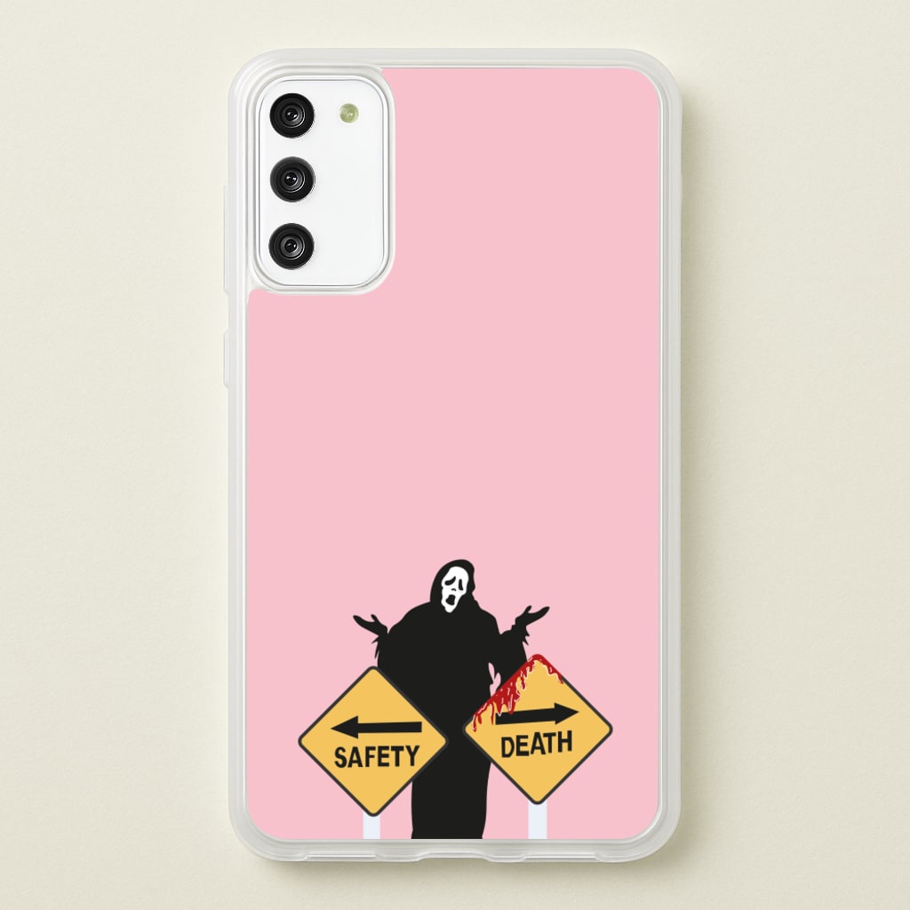 Safety Or Death - Scream - Scream Phone Case for Galaxy A41