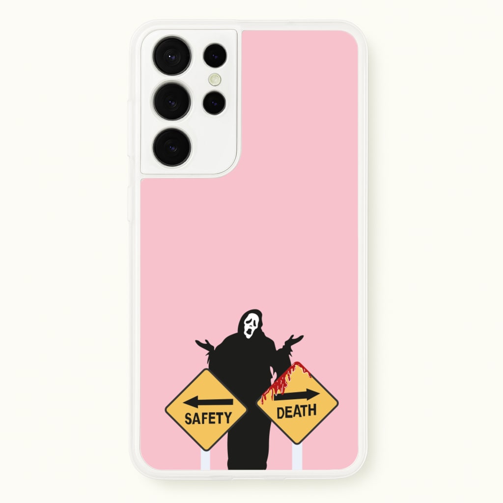 Safety Or Death - Scream - Scream Phone Case for Galaxy S21 Ultra