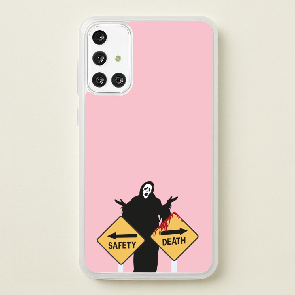 Safety Or Death - Scream - Scream Phone Case for Galaxy A71