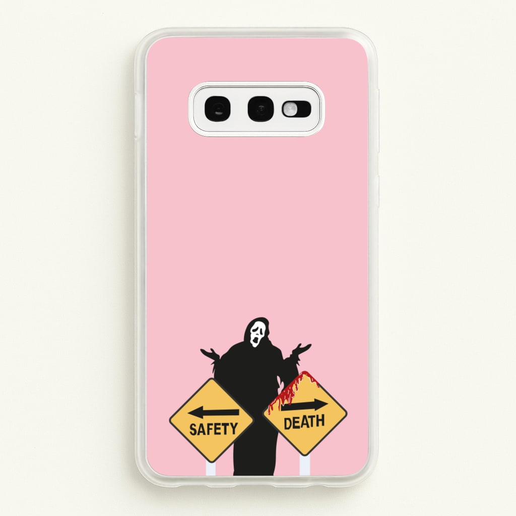Safety Or Death - Scream - Scream Phone Case for Galaxy S10e