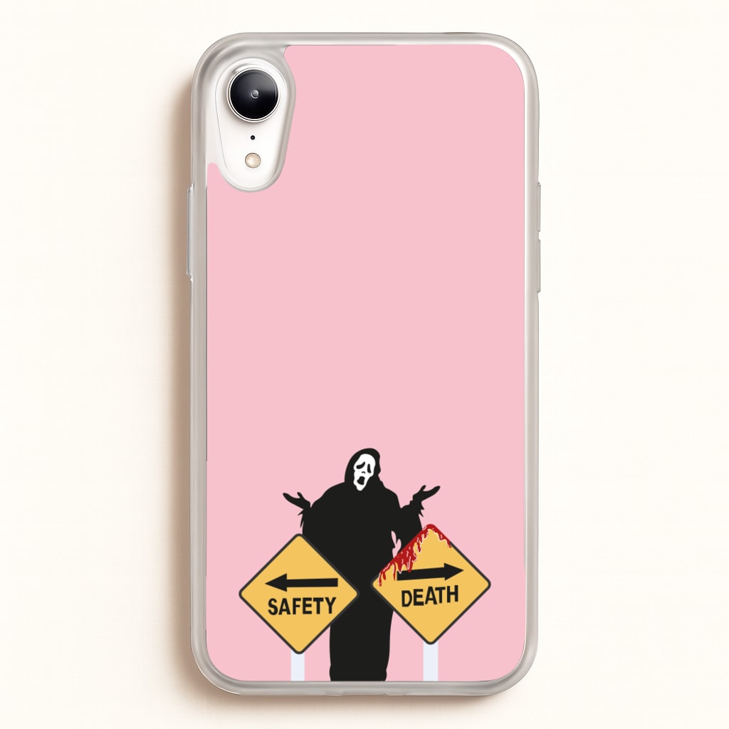 Safety Or Death - Scream - Scream Phone Case for iPhone XR