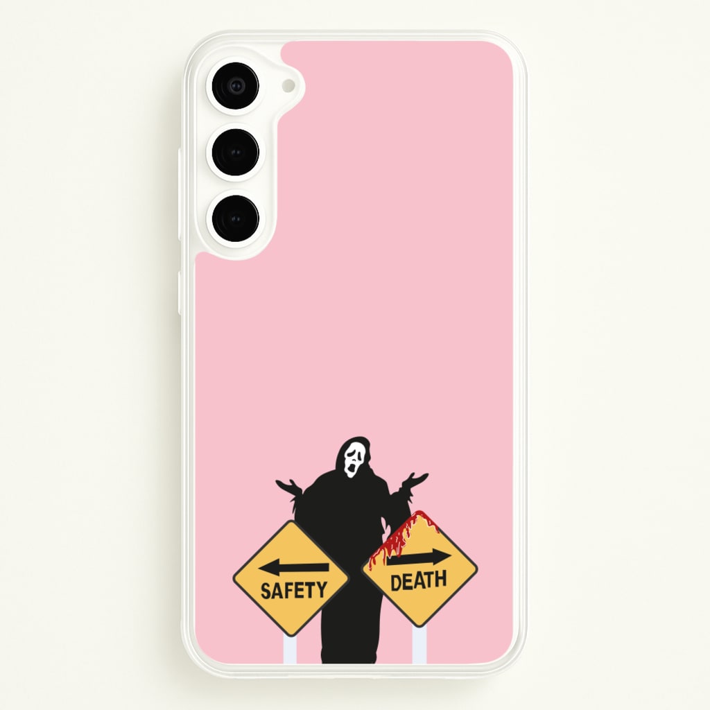 Safety Or Death - Scream - Scream Phone Case for Galaxy S23 Plus