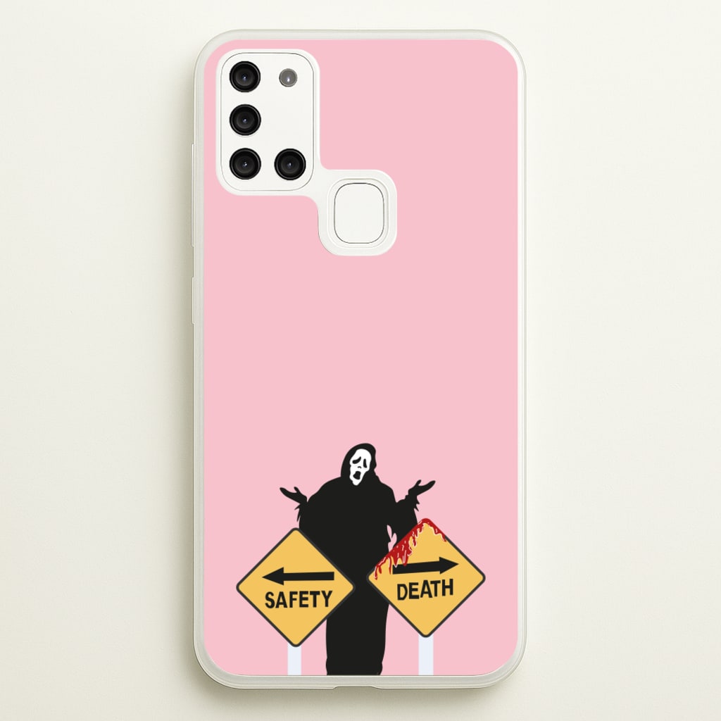 Safety Or Death - Scream - Scream Phone Case for Galaxy A21s