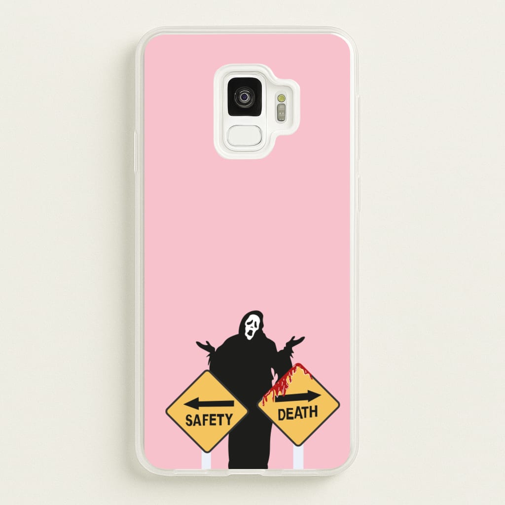 Safety Or Death - Scream - Scream Phone Case for Galaxy S9