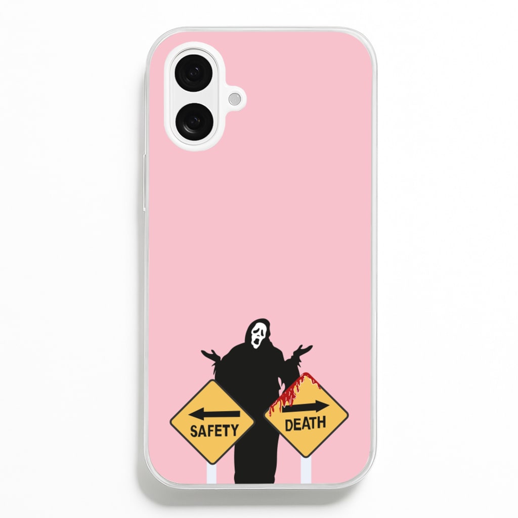 Safety Or Death - Scream - Scream Phone Case for iPhone 16 Plus