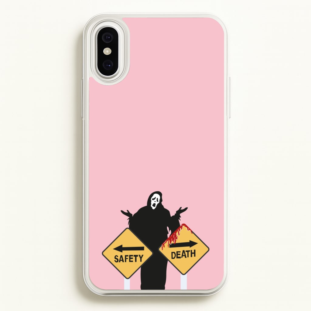Safety Or Death - Scream - Scream Phone Case for iPhone XS Max