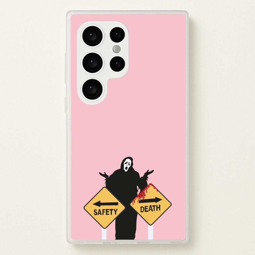 Safety Or Death - Scream - Scream Phone Case for Galaxy S24 Ultra