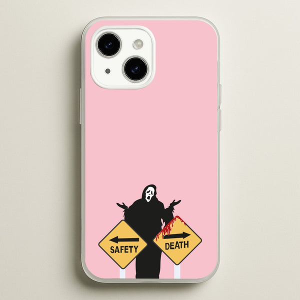 Safety Or Death - Scream - Scream Phone Case for iPhone 15 Plus