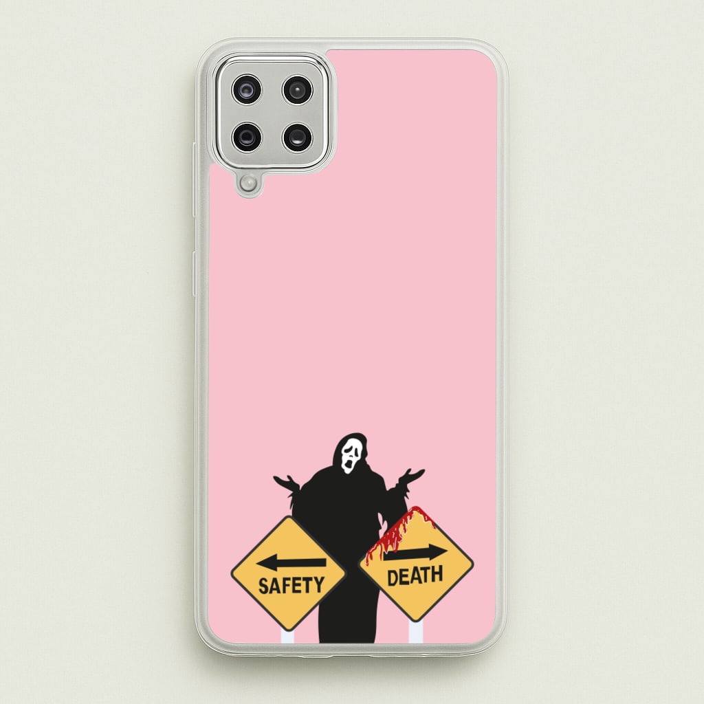 Safety Or Death - Scream - Scream Phone Case for Galaxy A12