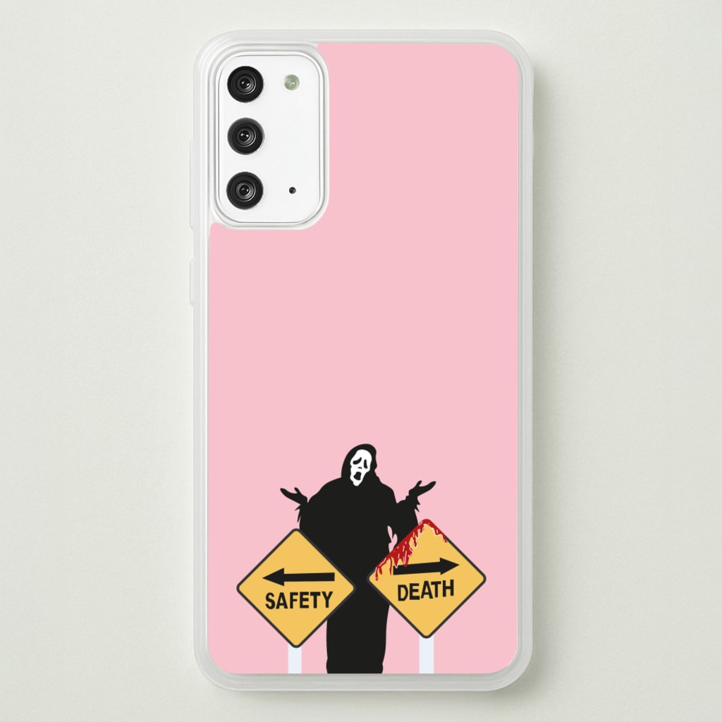 Safety Or Death - Scream - Scream Phone Case for Galaxy Note 20